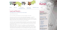 Desktop Screenshot of lustaufkunst.net